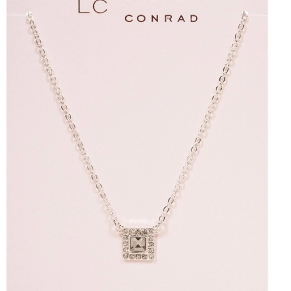 LC Lauren Conrad Silver Crystal Pendant Necklace,Women’s necklace. - Picture 8 of 8